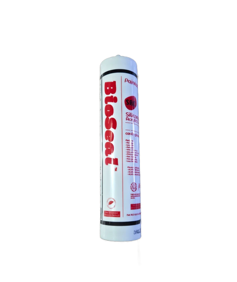 BioSeal, SAC White, Siliconized Acrylic Caulk 300 ML, 24 tubes/box